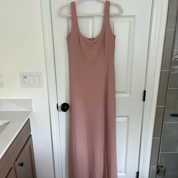 sachin and babi light blue dress Burgundy Bridesmaid Dress Chiffon Size Medium main image 1